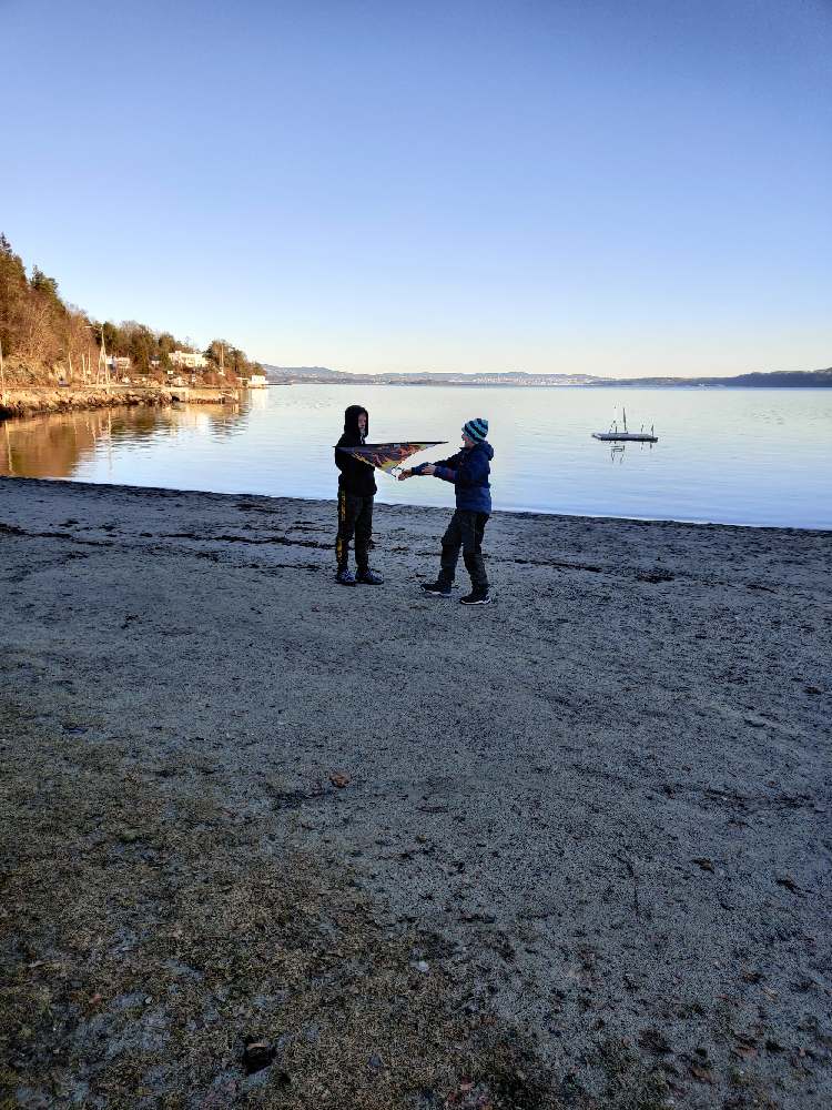 Strandaktivitet i januar