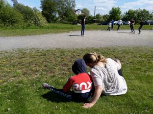 I skolegården