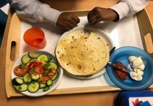 På skolekjøkkenet